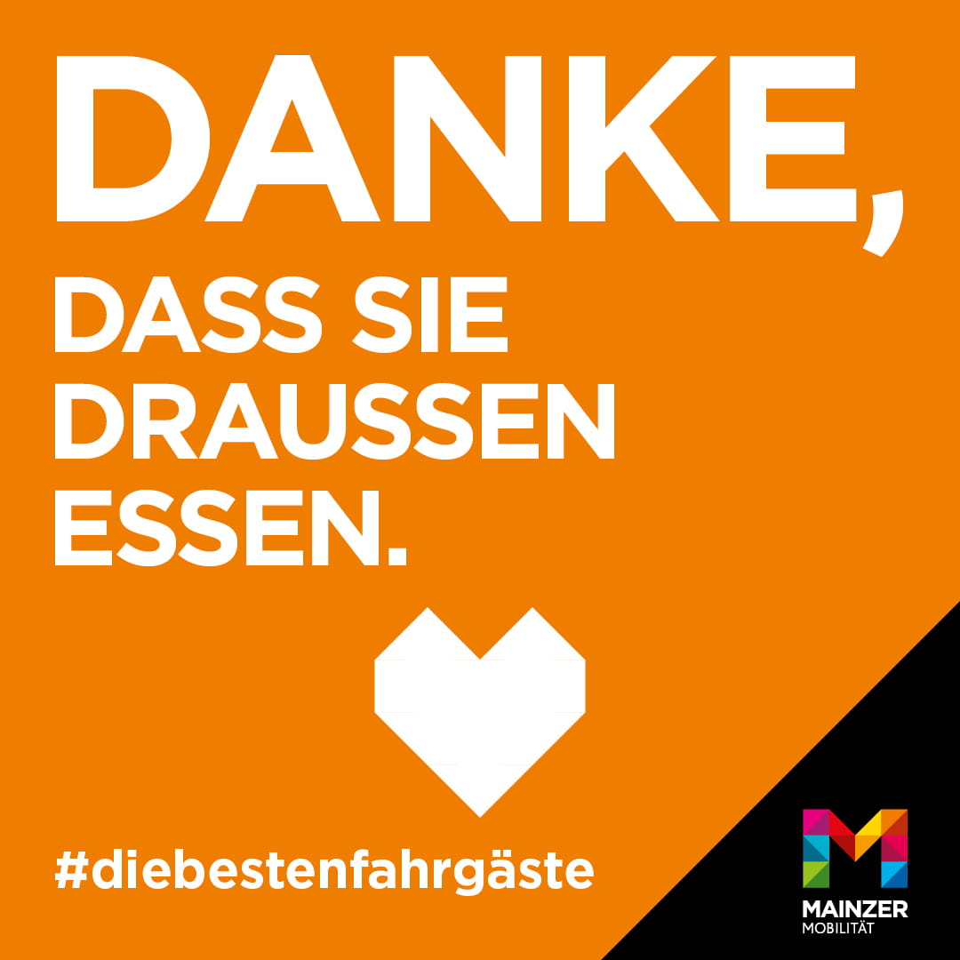 Danke, dass Sie draußen essen